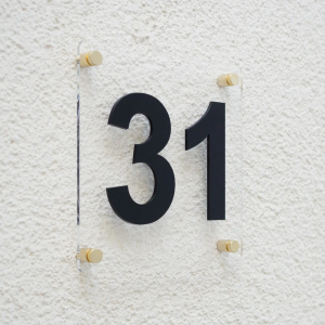 Hausnummernschild 3D Hausnummer