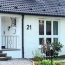 Anthrazit Matt Hausnummer 21