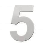 Hausnummer Hellgrau Hochglanz aus 3mm Acrylglas RAL 7H32 modern und wetterfest