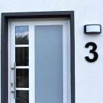 Schwarz Matt Hausnummer