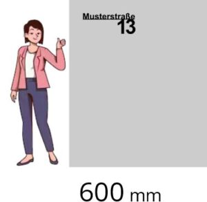 60 cm x 23,5 cm x 0,5 cm